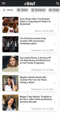 Clout News android App screenshot 3